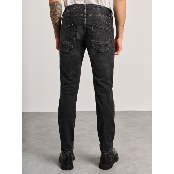 Ανδρικό Παντελόνι-Slim Τζιν Fit Simon STAFF GALLERY 5-829.734.GR.054 μαύρο - Image 3