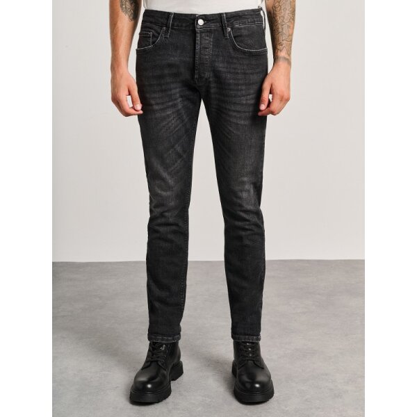 Ανδρικό Παντελόνι-Slim Τζιν Fit Simon STAFF GALLERY 5-829.734.GR.054 μαύρο - Image 1