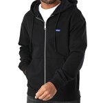 Ανδρική ζακέτα φούτερ με κουκούλα HUGO BLUE 50539895 μαύρο
