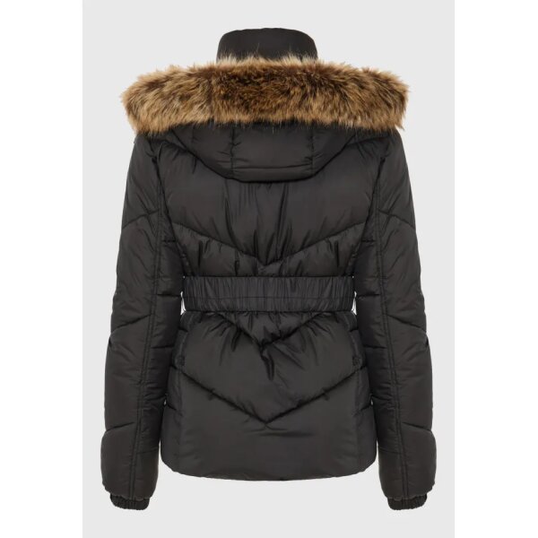 FBL012-100-01_BLACK_8 Γυναικείο Φουσκωτό Τζάκετ FUNKY BUDDHA FBL012-100-01-BLACK - Image 3