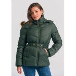 Γυναικείο Φουσκωτό Τζάκετ FUNKY BUDDHA FBL012-100-01-FOREST GREEN