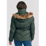 Γυναικείο Φουσκωτό Τζάκετ FUNKY BUDDHA FBL012-100-01-FOREST GREEN - Image 3