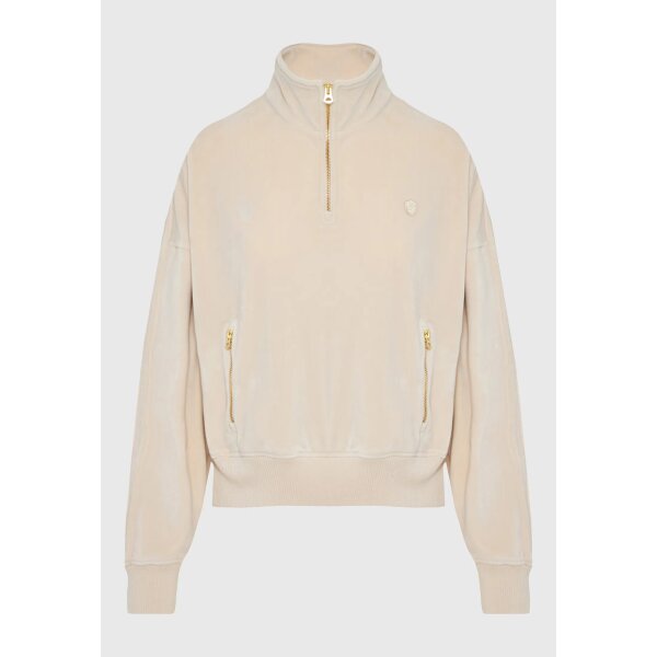 FBL012-101-06_CLOUD_CREAM_6 (1) Γυναικεία Μπλούζα Βελούδο Με Φερμουάρ FUNKY BUDDHA FBL012-101-06-CLOUD CREAM - Image 1