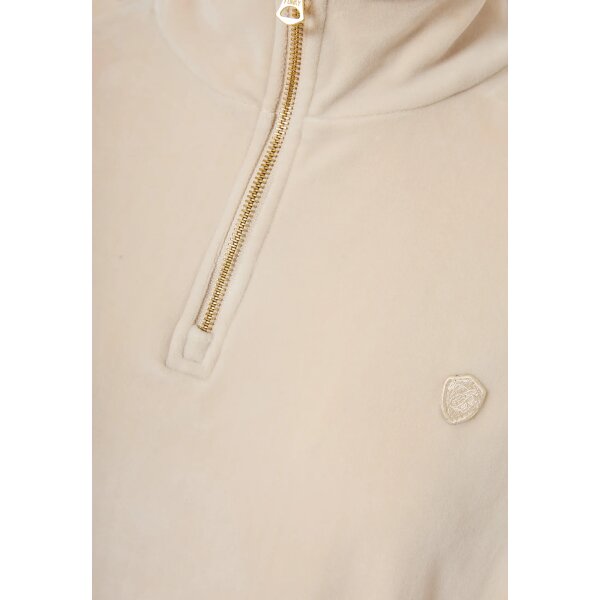 Γυναικεία Μπλούζα Βελούδο Με Φερμουάρ FUNKY BUDDHA FBL012-101-06-CLOUD CREAM - Image 3