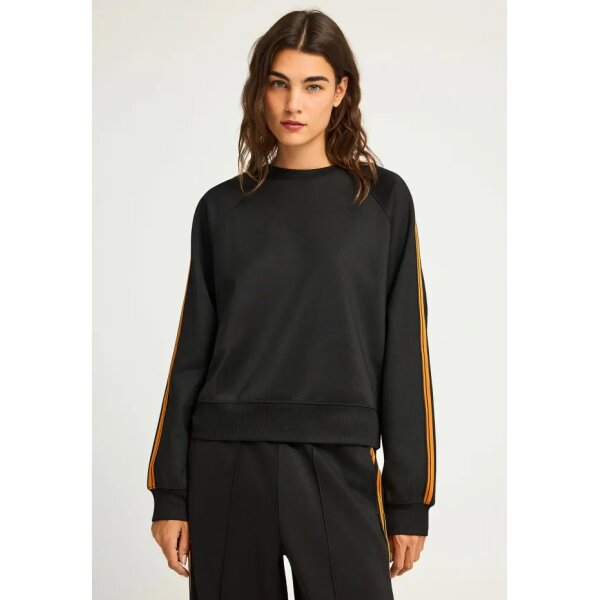 FBL012-103-06_BLACK_1 Γυναικείο Φούτερ Με Λαιμόκοψη FUNKY BUDDHA FBL012-103-06-BLACK - Image 1