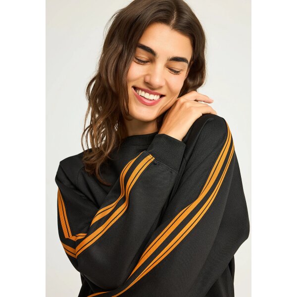 Γυναικείο Φούτερ Με Λαιμόκοψη FUNKY BUDDHA FBL012-103-06-BLACK - Image 4