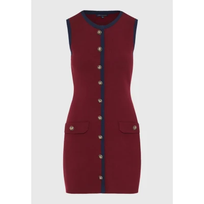 Γυναικείο Φόρεμα Μίνι FUNKY BUDDHA FBL012-106-13-WINE RED