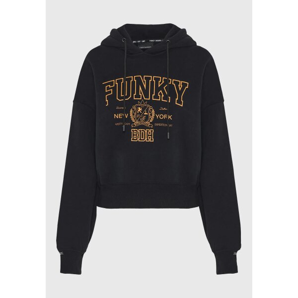 FBL012-108-06_BLACK_6 Γυναικείο Φούτερ Με Κουκούλα FUNKY BUDDHA FBL012-108-06-BLACK - Image 1