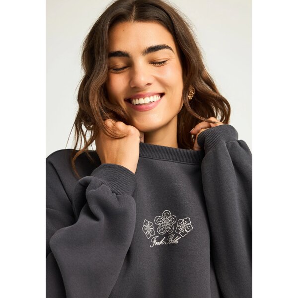 Γυναικείο Φούτερ Με Λαιμόκοψη FUNKY BUDDHA FBL012-111-06-ANTHRACITE - Image 3