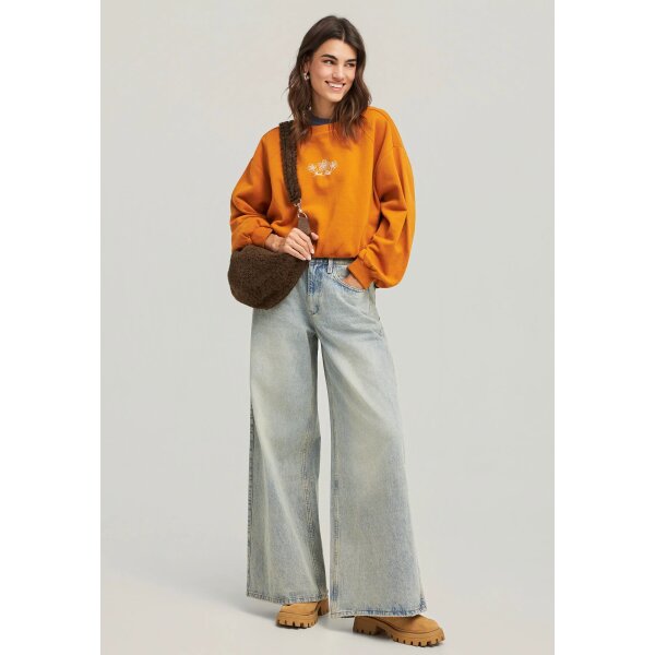 Γυναικείο Φούτερ Με Λαιμόκοψη FUNKY BUDDHA FBL012-111-06-RUSTIC CARAMEL - Image 6