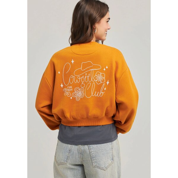 Γυναικείο Φούτερ Με Λαιμόκοψη FUNKY BUDDHA FBL012-111-06-RUSTIC CARAMEL - Image 2