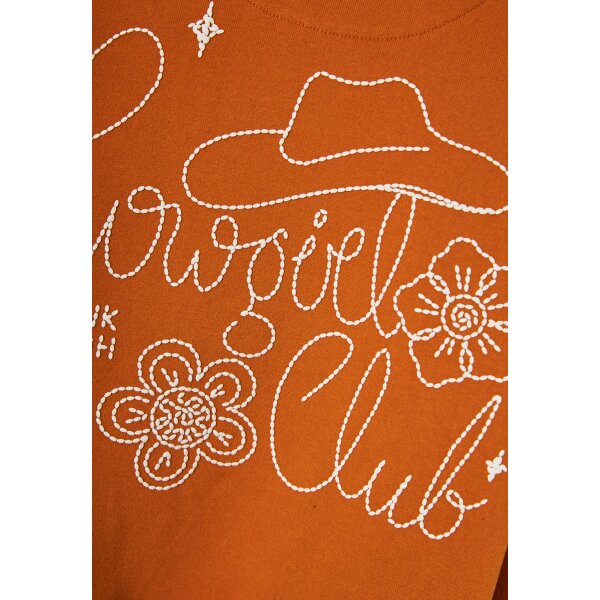 Γυναικείο Φούτερ Με Λαιμόκοψη FUNKY BUDDHA FBL012-111-06-RUSTIC CARAMEL - Image 5