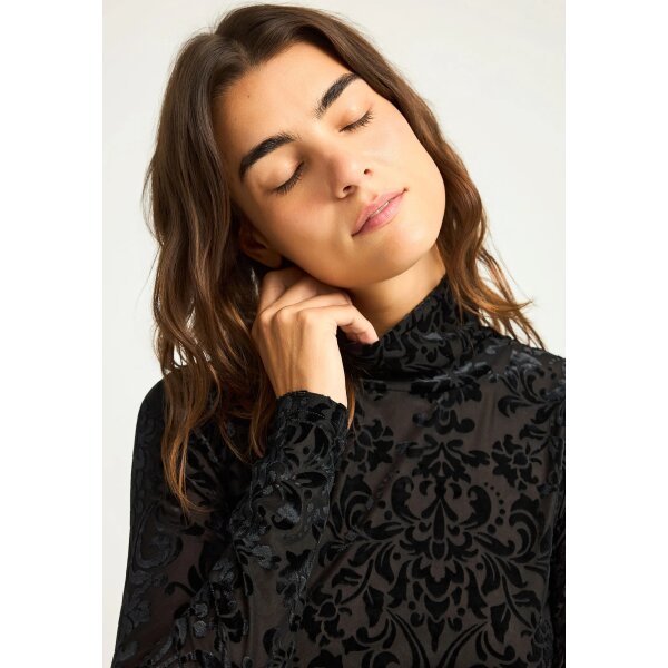 Γυναικεία Μπλούζα Με Μακρύ Μανίκι FUNKY BUDDHA FBL012-113-07-BLACK - Image 5