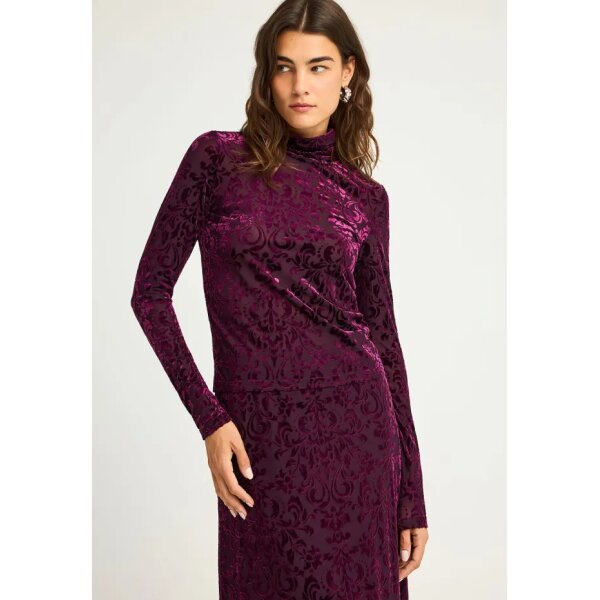 FBL012-113-07_MERLOT_1 Γυναικεία Μπλούζα Με Μακρύ Μανίκι FUNKY BUDDHA FBL012-113-07-MERLOT - Image 1