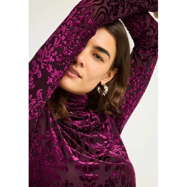 Γυναικεία Μπλούζα Με Μακρύ Μανίκι FUNKY BUDDHA FBL012-113-07-MERLOT - Image 4