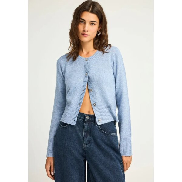 Γυναικεία Πλεκτή Ζακέτα FUNKY BUDDHA FBL012-113-09-BABY BLUE - Image 1