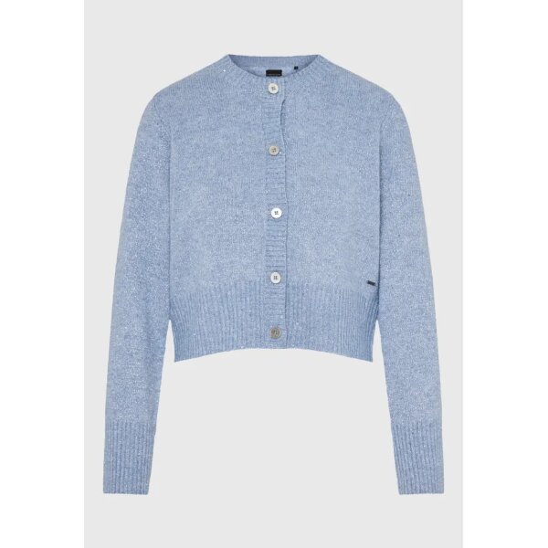 Γυναικεία Πλεκτή Ζακέτα FUNKY BUDDHA FBL012-113-09-BABY BLUE - Image 6