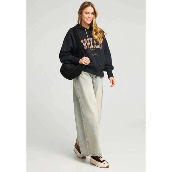 Γυναικείο Φούτερ Με Κουκούλα FUNKY BUDDHA FBL012-120-06-BLACK - Image 2