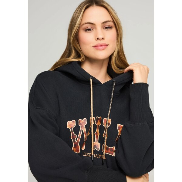 Γυναικείο Φούτερ Με Κουκούλα FUNKY BUDDHA FBL012-120-06-BLACK - Image 4