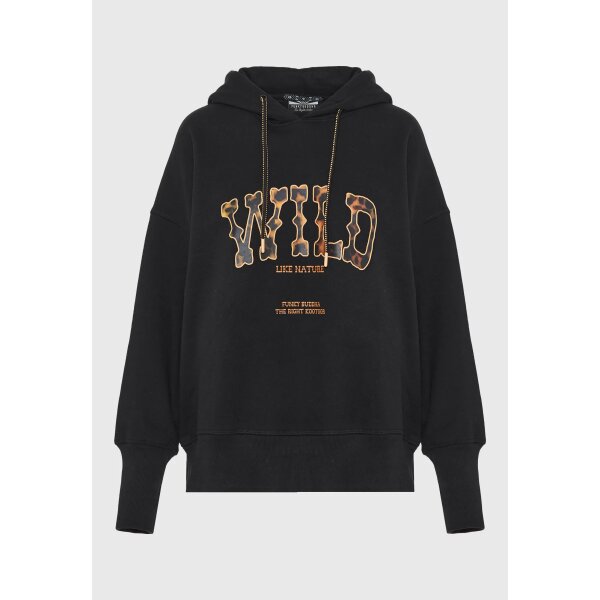 Γυναικείο Φούτερ Με Κουκούλα FUNKY BUDDHA FBL012-120-06-BLACK - Image 5