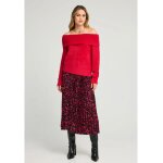 Γυναικείο Πλεκτό με Λαιμόκοψη FUNKY BUDDHA FBL012-120-09-SCARLET RED