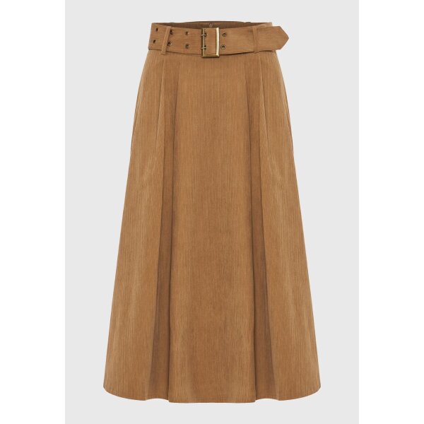 Γυναικεία Φούστα Μίνι FUNKY BUDDHA FBL012-120-14-HAZELNUT - Image 1