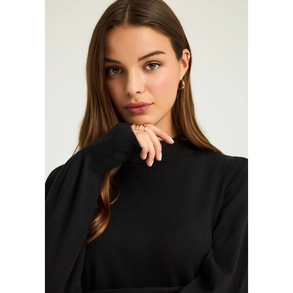 Γυναικείο Πλεκτό με Λαιμόκοψη FUNKY BUDDHA FBL012-123-09-BLACK - Image 4