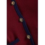 Γυναικεία Πλεκτή Ζακέτα FUNKY BUDDHA FBL012-131-09-WINE RED - Image 3
