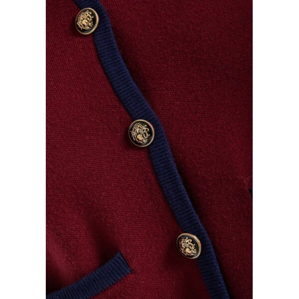 Γυναικεία Πλεκτή Ζακέτα FUNKY BUDDHA FBL012-131-09-WINE RED - Image 3