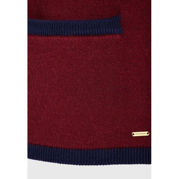 Γυναικεία Πλεκτή Ζακέτα FUNKY BUDDHA FBL012-131-09-WINE RED - Image 4