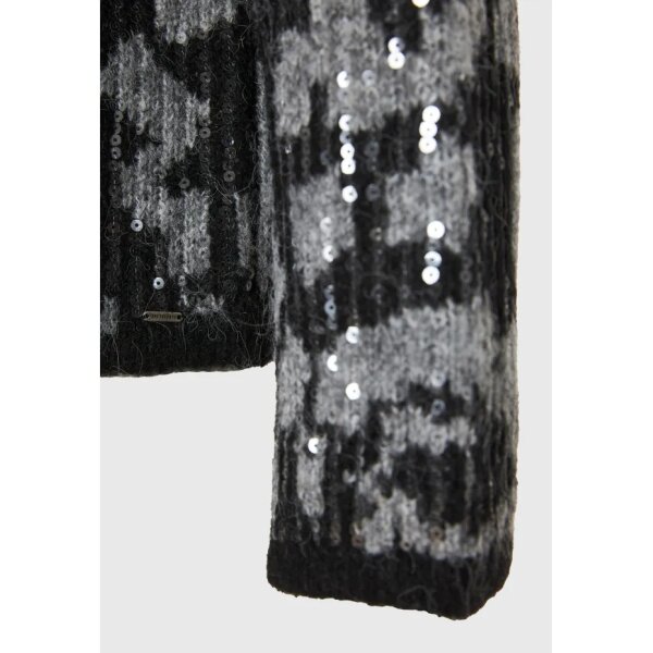 Γυναικείο Πλεκτό με Λαιμόκοψη FUNKY BUDDHA FBL012-136-09-BLACK - Image 3