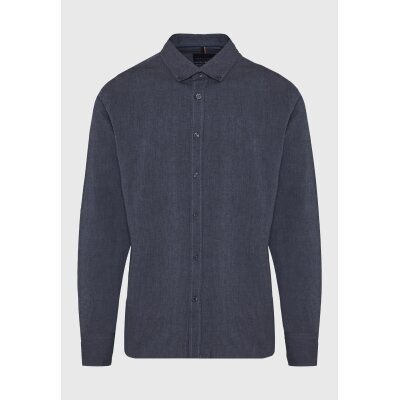 Ανδρικό Πουκάμισο Basic FUNKY BUDDHA FBM012-001-05 ΜΠΛΕ