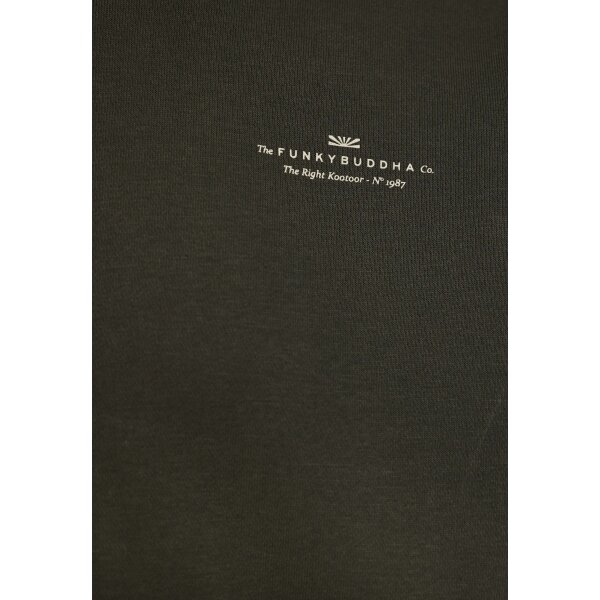 Ανδρική Ζακέτα Φούτερ Με Κουκούλα FUNKY BUDDHA FBM012-001-06 FOREST NIGHT - Image 3