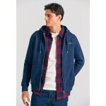 Ανδρική Ζακέτα Φούτερ Με Κουκούλα FUNKY BUDDHA FBM012-001-06 ΜΠΛΕ - Image 2