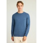 Ανδρικό Πλεκτό με Λαιμόκοψη FUNKY BUDDHA FBM012-001-09 ΜΠΛΕ