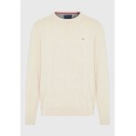 Ανδρικό Πλεκτό με Λαιμόκοψη FUNKY BUDDHA FBM012-001-09 ΕΚΡΟΥ