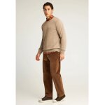 Ανδρικό Πλεκτό με Λαιμόκοψη FUNKY BUDDHA FBM012-001-09 ΚΑΦΕ - Image 2