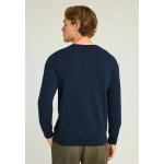 Ανδρικό Πλεκτό με Λαιμόκοψη FUNKY BUDDHA FBM012-001-09 ΜΠΛΕ - Image 2