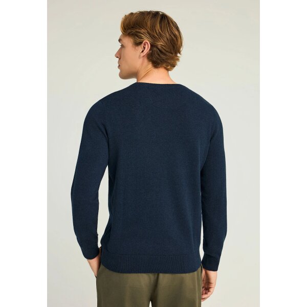 Ανδρικό Πλεκτό με Λαιμόκοψη FUNKY BUDDHA FBM012-001-09 ΜΠΛΕ - Image 2