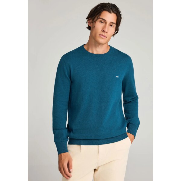 Ανδρικό Πλεκτό με Λαιμόκοψη FUNKY BUDDHA FBM012-001-09 ΠΕΤΡΟΛ - Image 1