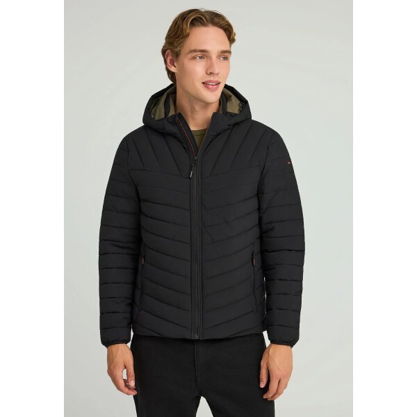 FBM012-002-01_BLACK_1 Ανδρικό Casual Τζάκετ FUNKY BUDDHA FBM012-002-01 ΜΑΥΡΟ - Image 1