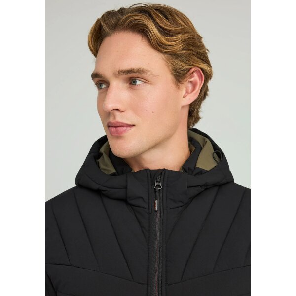 Ανδρικό Casual Τζάκετ FUNKY BUDDHA FBM012-002-01 ΜΑΥΡΟ - Image 5