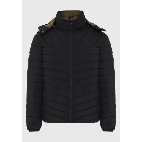 Ανδρικό Casual Τζάκετ FUNKY BUDDHA FBM012-002-01 ΜΑΥΡΟ - Image 7