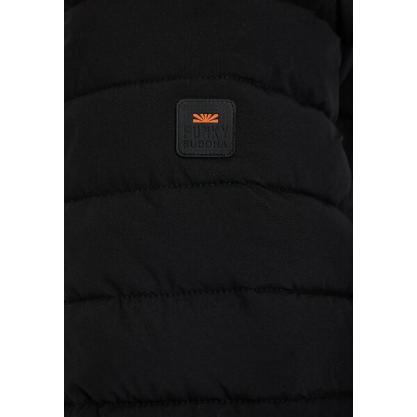 Ανδρικό Casual Τζάκετ FUNKY BUDDHA FBM012-002-01 ΜΑΥΡΟ - Image 10