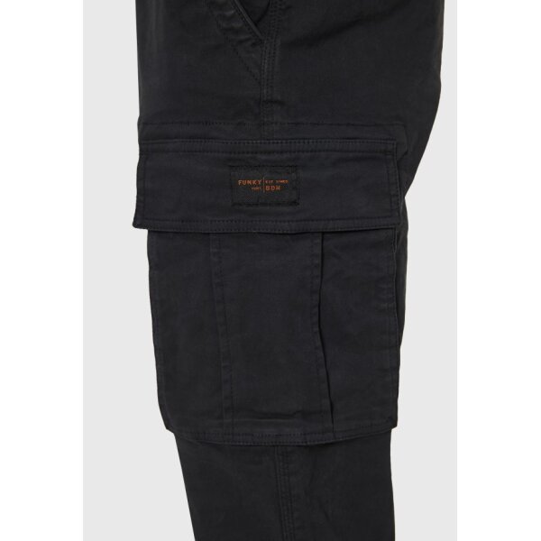 Ανδρικό Παντελόνι Cargo FUNKY BUDDHA FBM012-002-02 ΜΑΥΡΟ - Image 4