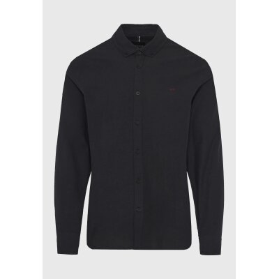 Ανδρικό Πουκάμισο Basic FUNKY BUDDHA FBM012-002-05 ΜΑΥΡΟ