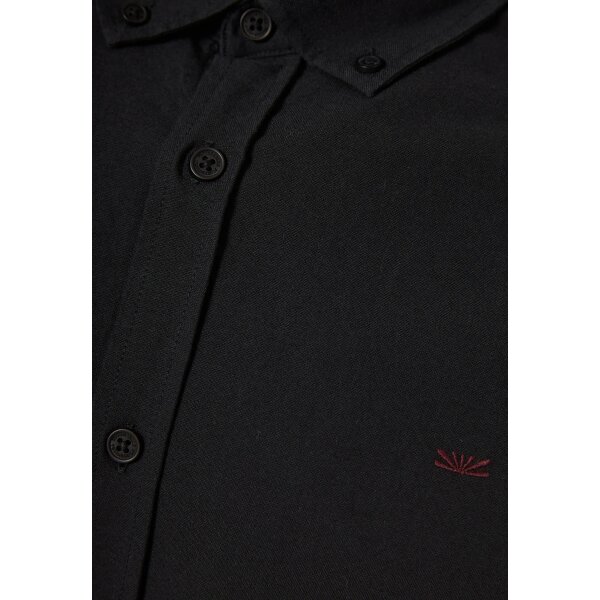 Ανδρικό Πουκάμισο Basic FUNKY BUDDHA FBM012-002-05 ΜΑΥΡΟ - Image 2