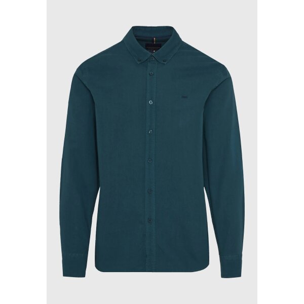 FBM012-002-05_DK_SEA_6 Ανδρικό Πουκάμισο Basic FUNKY BUDDHA FBM012-002-05 ΠΕΤΡΟΛ - Image 1