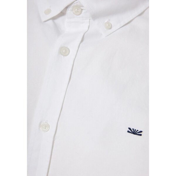 FBM012-002-05_WHITE_7 Ανδρικό Πουκάμισο Basic FUNKY BUDDHA FBM012-002-05 ΛΕΥΚΟ - Image 2