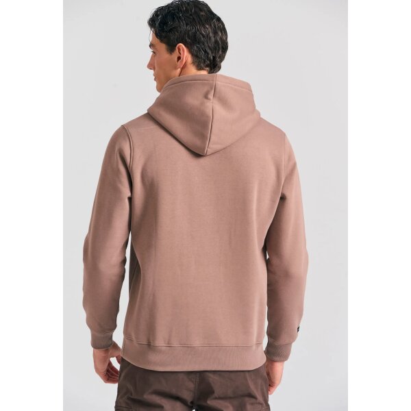 Ανδρικό Φούτερ Με Κουκούλα FUNKY BUDDHA FBM012-002-06 ΚΑΦΕ - Image 4